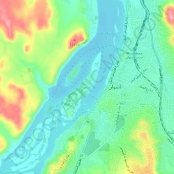 Siou topographic map, elevation, terrain