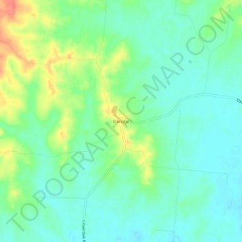 Elbridge topographic map, elevation, terrain