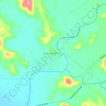 Batong Buhay topographic map, elevation, terrain