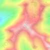 Pizol topographic map, elevation, terrain