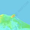 Lossiemouth topographic map, elevation, terrain
