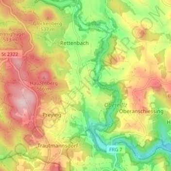 Lembach topographic map, elevation, terrain