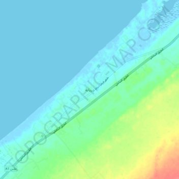 Daryanah topographic map, elevation, terrain