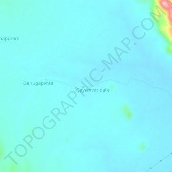 Baduguleru topographic map, elevation, terrain