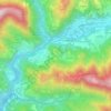 Cler topographic map, elevation, terrain