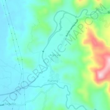 Anticala topographic map, elevation, terrain