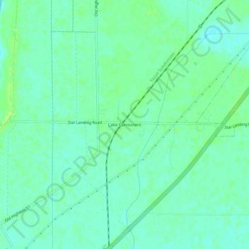Lake Cormorant topographic map, elevation, terrain