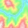 Peana topographic map, elevation, terrain