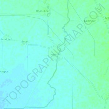 Mohri topographic map, elevation, terrain