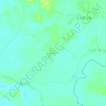 Sin Khaung topographic map, elevation, terrain