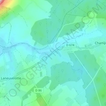 La Bouzule topographic map, elevation, terrain