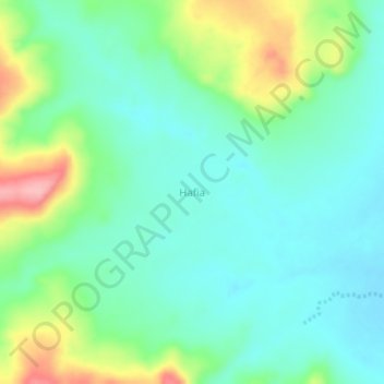 Hafia topographic map, elevation, terrain