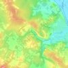 Haute Roche topographic map, elevation, terrain