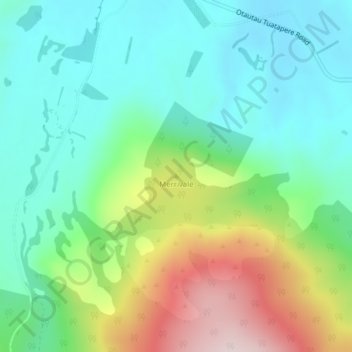 Merrivale topographic map, elevation, terrain