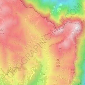 San Giorgio topographic map, elevation, terrain