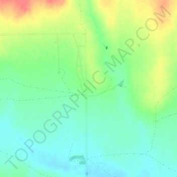 Monument Rocks National Natural Landmark topographic map, elevation, terrain