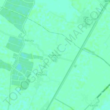 Dakaram topographic map, elevation, terrain