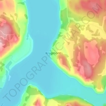 Kragmont topographic map, elevation, terrain
