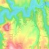 La Brugère topographic map, elevation, terrain