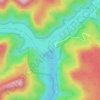 Tallowa Dam topographic map, elevation, terrain