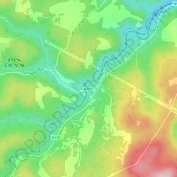 Wilson topographic map, elevation, terrain