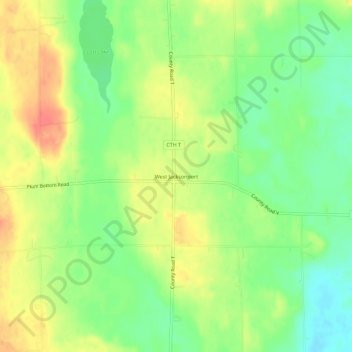 West Jacksonport topographic map, elevation, terrain