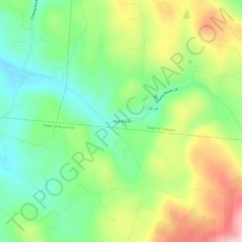 Red Rock topographic map, elevation, terrain