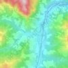 Vergato topographic map, elevation, terrain