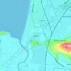 Uphill topographic map, elevation, terrain