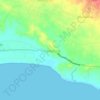 Ujung Genteng topographic map, elevation, terrain