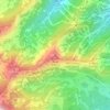 Jupiter Peak topographic map, elevation, terrain