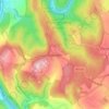 Staunton topographic map, elevation, terrain