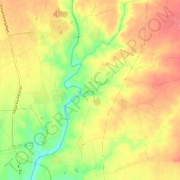 Charchur topographic map, elevation, terrain
