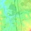 Standeford topographic map, elevation, terrain