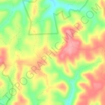 Double Small Arches topographic map, elevation, terrain