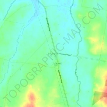 Swanpool topographic map, elevation, terrain