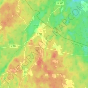 Gasamala topographic map, elevation, terrain