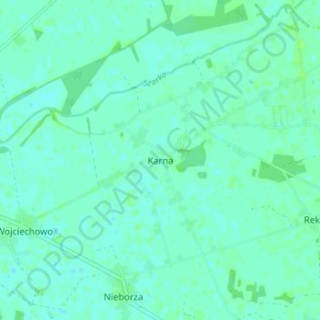 Karna topographic map, elevation, terrain