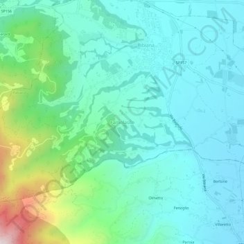 Famolasco topographic map, elevation, terrain