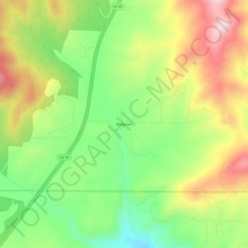 Bellgrove topographic map, elevation, terrain
