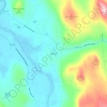 Scotland topographic map, elevation, terrain
