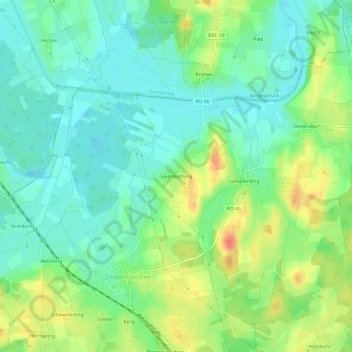Eisenbartling topographic map, elevation, terrain