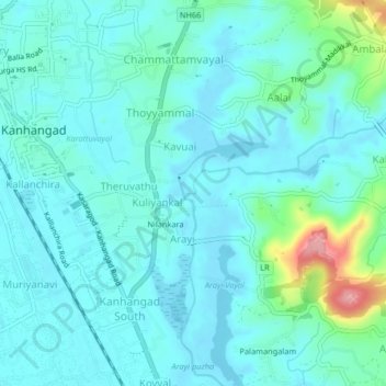 Kottakunnu topographic map, elevation, terrain