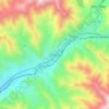 Chosica topographic map, elevation, terrain