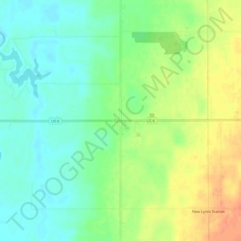 Rome topographic map, elevation, terrain