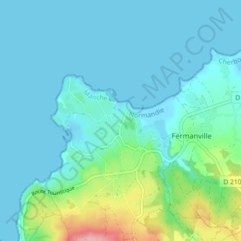 Inglemare topographic map, elevation, terrain