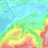 Rhos-y-gwaliau topographic map, elevation, terrain