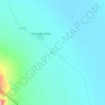 Dyer topographic map, elevation, terrain