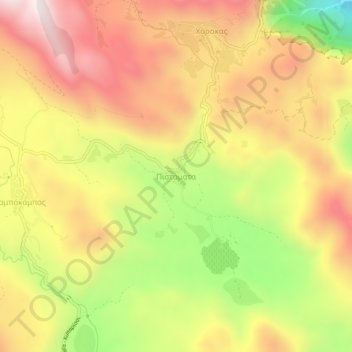 Pistamata topographic map, elevation, terrain
