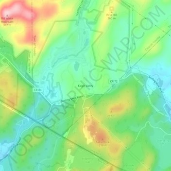 Eagle Valley topographic map, elevation, terrain